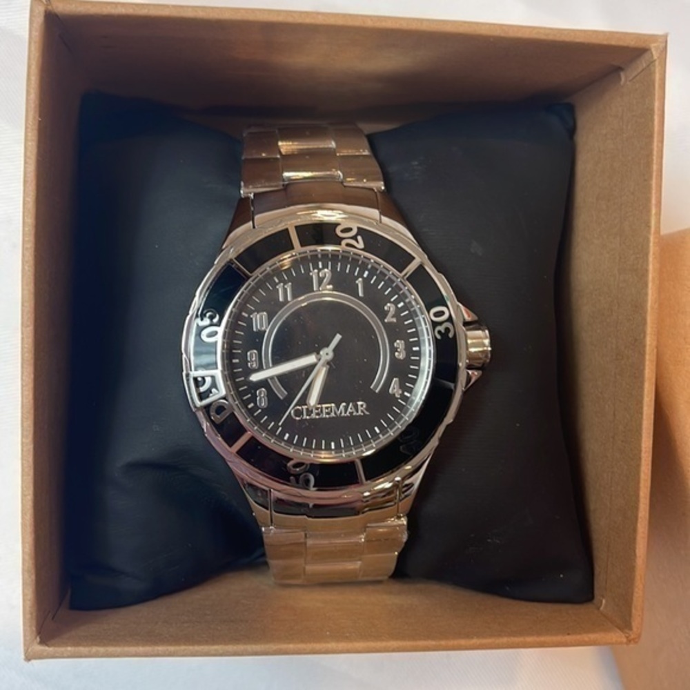 Stainless Steel Chronograph Watch NWT